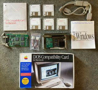Vintage 1994 Dos Compatibility Card For Macintosh Box,  Disks & Manuals Only