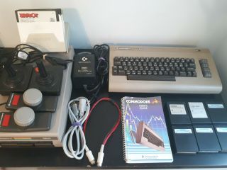 And Commodore 64 Computer Bundle W/ 1541 Disk Drive,  Games.