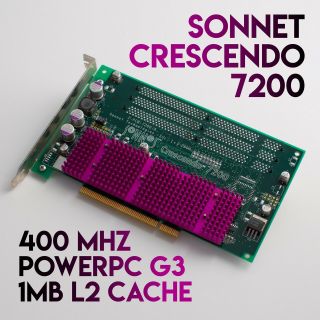 Sonnet Crescendo 7200 G3 400mhz/1mb - Ultra Rare -  Macintosh & Amiga Ready