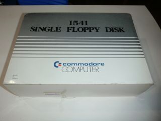 Commodore 64 Single Floppy Disk Drive 1541 With Power Cord Boxed
