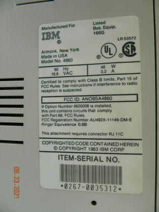 IBM PCJR Model 4860 W/ Software,  Keyboard,  Hard Case,  Powers On Vintage 1983 2