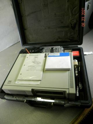 IBM PCJR Model 4860 W/ Software,  Keyboard,  Hard Case,  Powers On Vintage 1983 3
