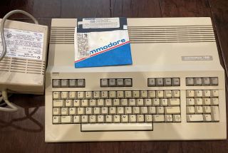 Tested/working Commodore 128 Computer With Power Supply,  Cp/m