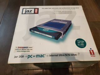 2gb Iomega Jaz Internal Scsi Drive V2000si Pc Mac Vintage Hard Disk Like Zip