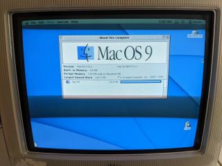 Vintage Apple iMac G3 M5521 Blueberry OS9 w/ Keyboard Mouse - & 2
