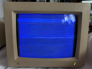Vintage Applecolor Rgb Monitor A2m6014 Apple Iigs For Repair/for Parts