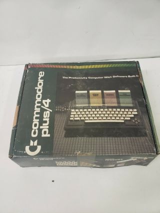Commodore Plus / 4 Vintage Home Computer With Power Cord