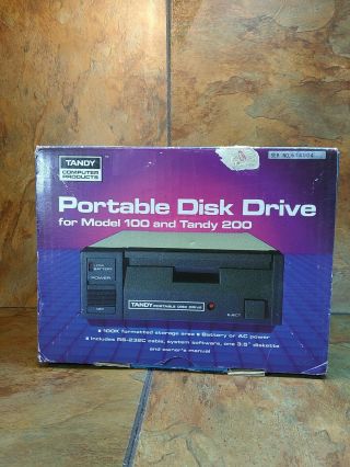 Tandy Radio Shack Portable Disk Drive 26 - 3808 Floppy Drive Rare
