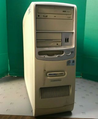 Vintage Micropc.  Com Client Pro Computer With Intel Pentium Iii @ 733mhz