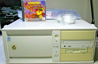 Gateway 2000 Windows 98 95 Gaming Computer Sound Blaster 16 Isa,  Monkey Island