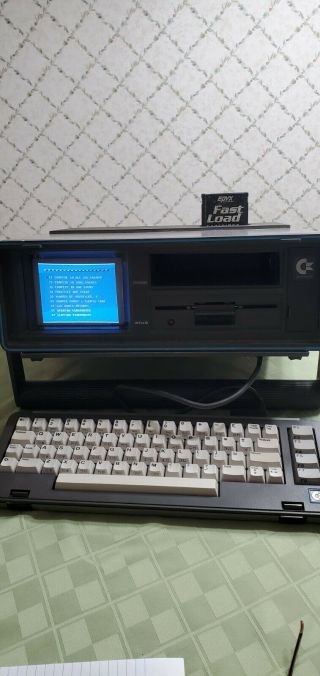 Commodore Sx - 64 Executive Computer W/cartridges,  Disk Case & Many Disks -