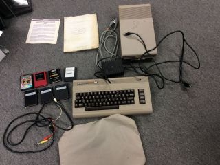 Vintage Commodore 64 Computer & 1541 Floppy Disk Drive