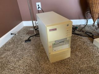 Vintage Packard Bell Legend 2276 Computer Pb420ta - Cd Rom Disk Tower Powers On