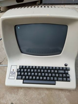 Lear Siegler Adm - 3a Vintage Computer Serial Terminal