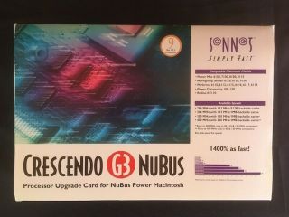400mhz/1m Sonnet Crescendo G3 Nubus Processor Upgrade Card Power Mac -