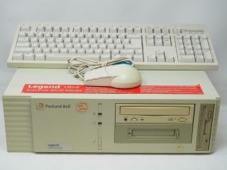 Vintage Packard Bell Legend 1956 Supreme Pb422a Pc Keyboard And Mouse