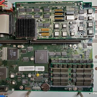 Amiga 4000 Motherboard,  A3640 Processor Board,  Elbox Busboard,  &