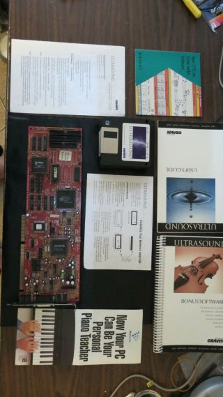 Ultra Rare 1994 Gravis Ultrasound Max Rev 1.  8 1mb,  Manuals,  More