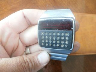 Vintage Hewlett Packard HP - 01 HP01 1977 Model 1 Calculator Wristwatch Watch 2