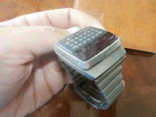 Vintage Hewlett Packard HP - 01 HP01 1977 Model 1 Calculator Wristwatch Watch 4