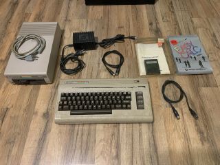 Commodore 64 With 1541 Floppy Disk Controller And Easy Calc Software