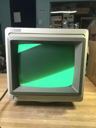 Hp 35731a Vintage Crt Tilt - Screen Monochrome Computer Monitor