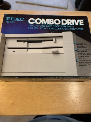 Teac Fd - 505 Combo 3.  5 ",  5.  25 " Internal Floppy Drive Brand