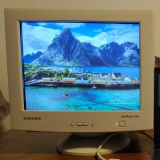 Samsung Syncmaster 753df Crt Pc Monitor,  To Work